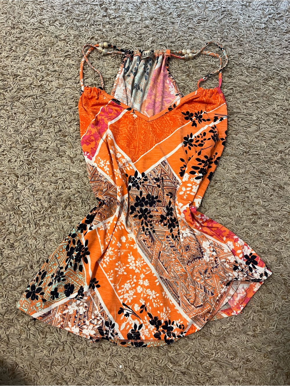 Orange Y2K Top